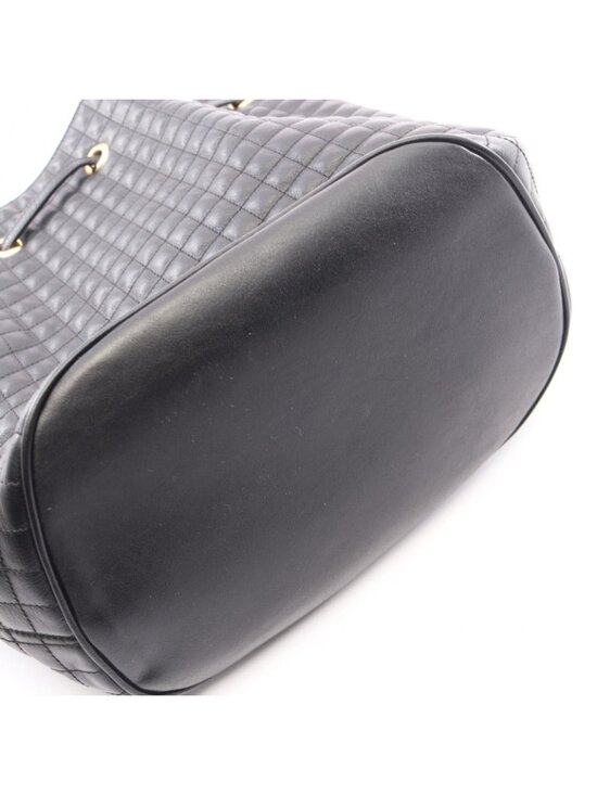 Celine Backpack C Charm Small Black Leather
